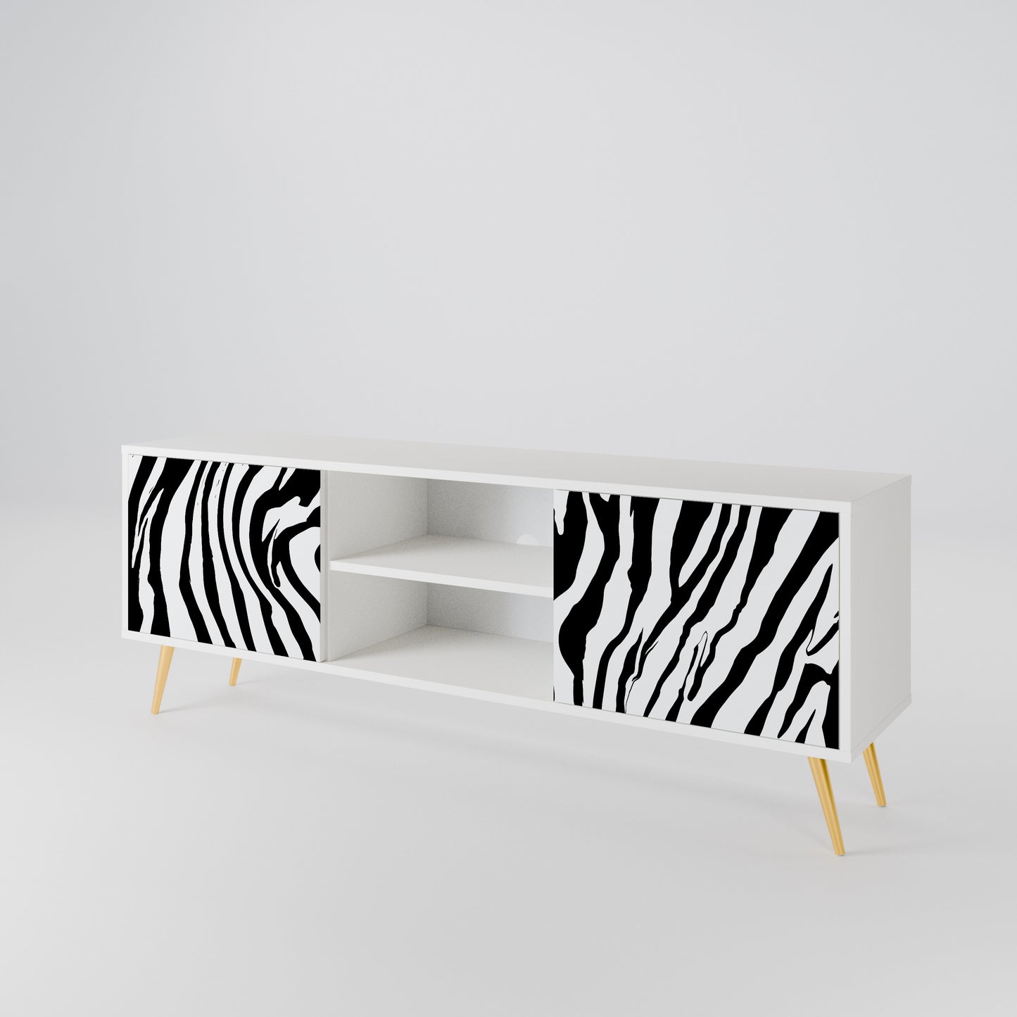 SPLENDID ZEBRA 2-Door TV Cabinet