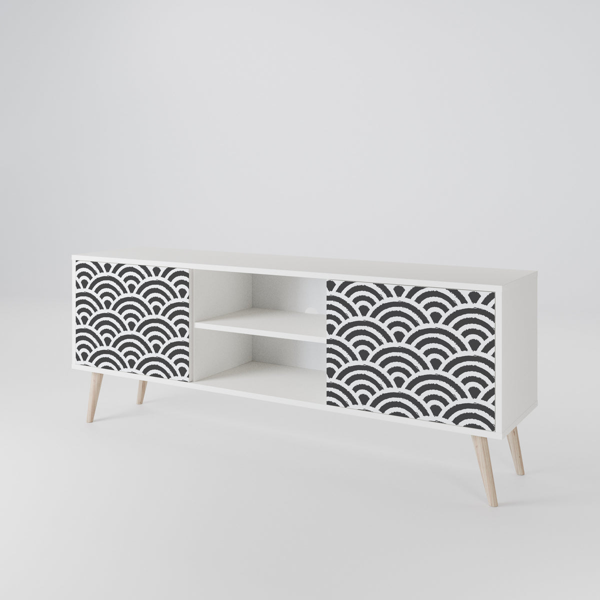 GLOOMY HOST 2-Door TV Cabinet