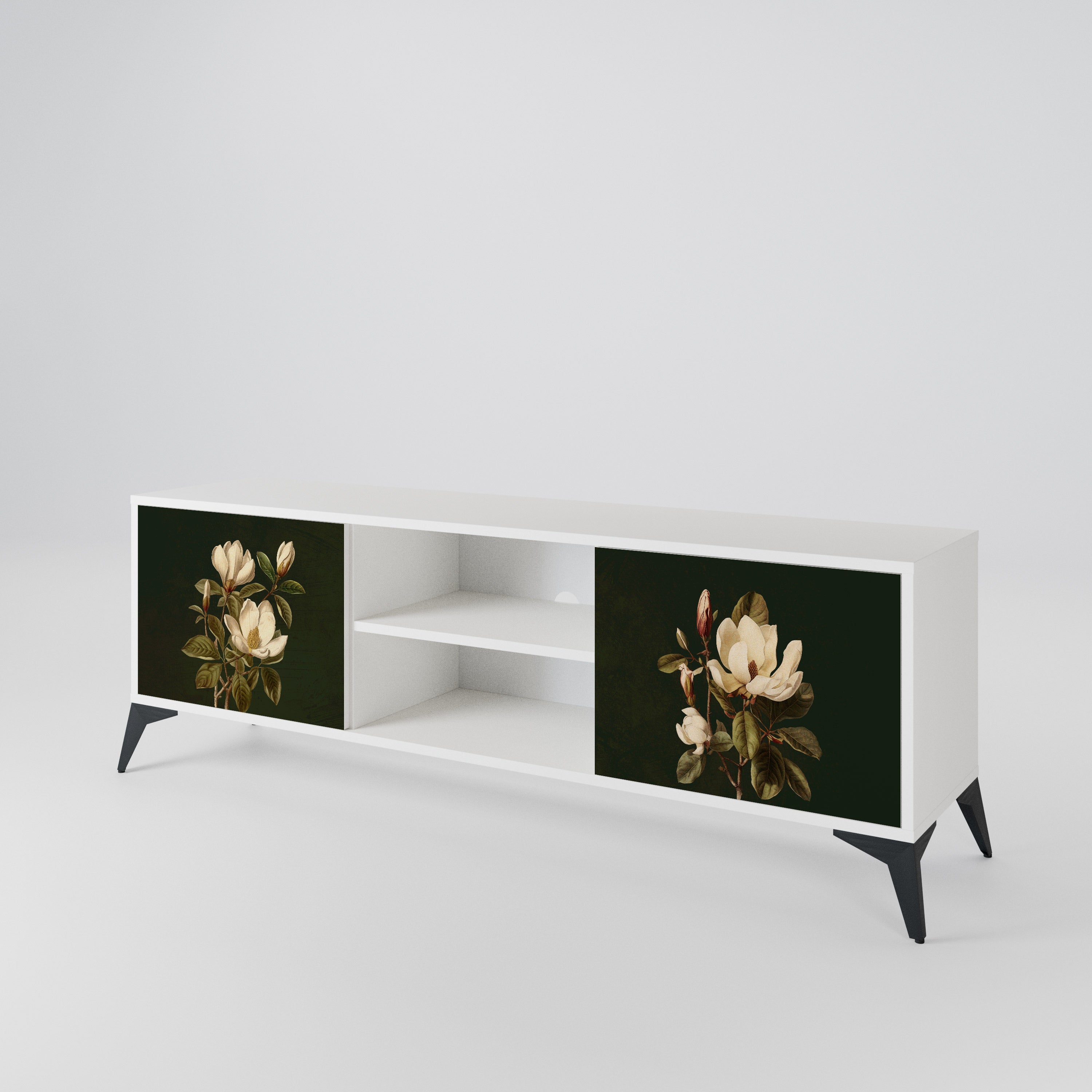 FLORAL NOIR 2-Door TV Cabinet