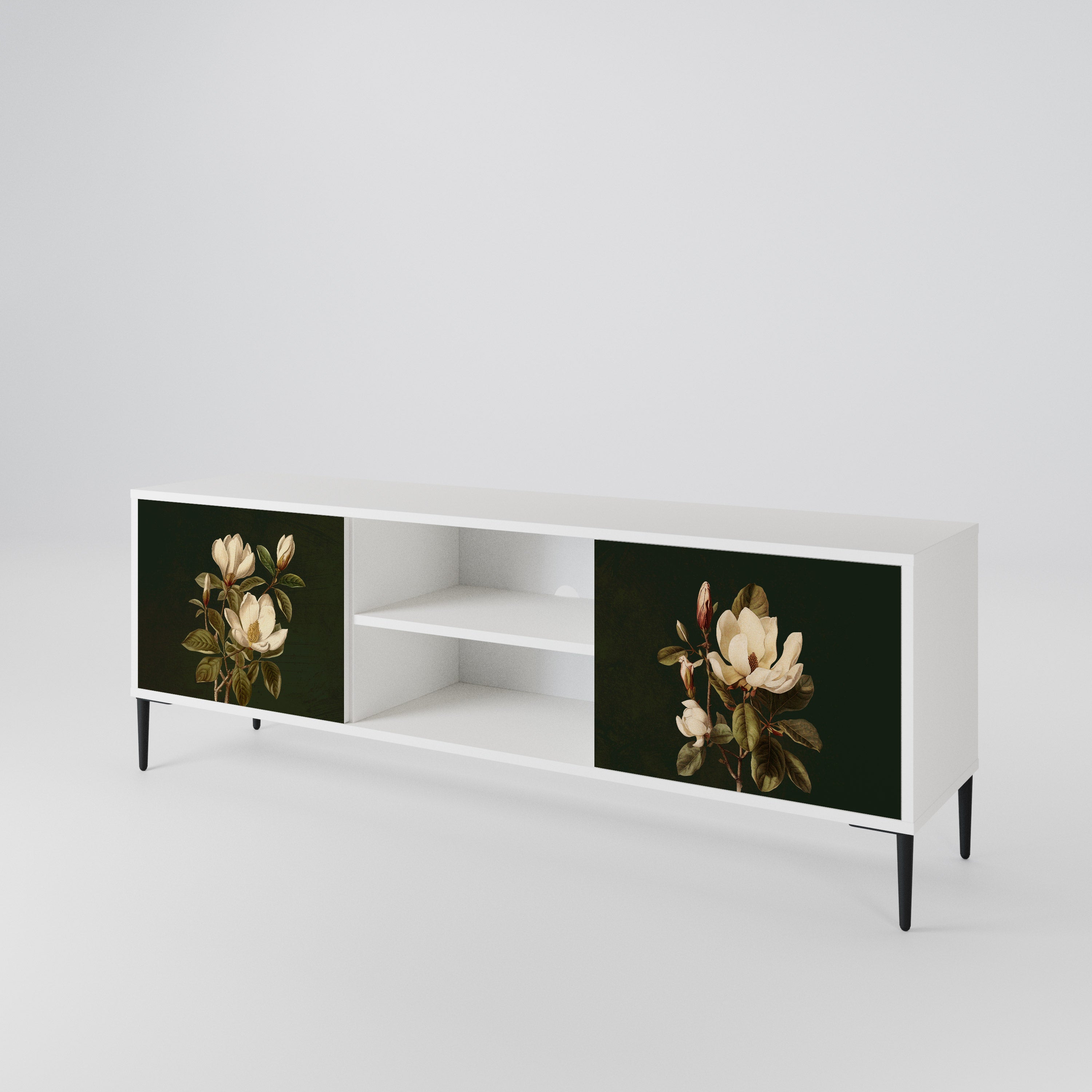 FLORAL NOIR 2-Door TV Cabinet