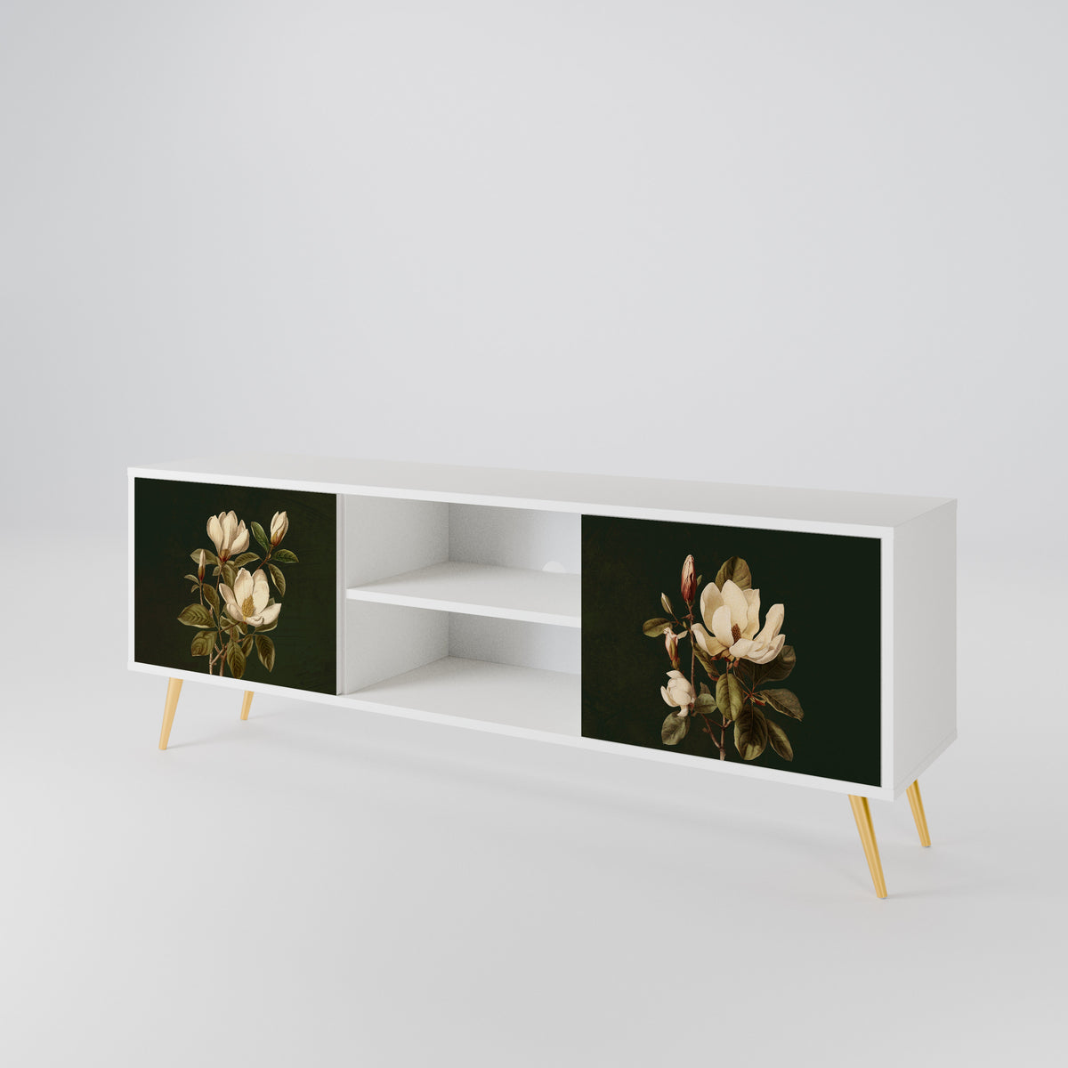 FLORAL NOIR 2-Door TV Cabinet