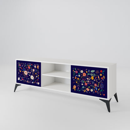 FLORAL COMBINATION 2-Door TV Cabinet