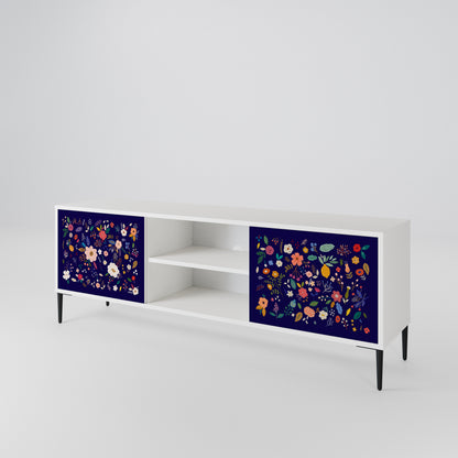FLORAL COMBINATION 2-Door TV Cabinet