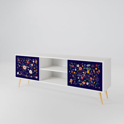 FLORAL COMBINATION 2-Door TV Cabinet