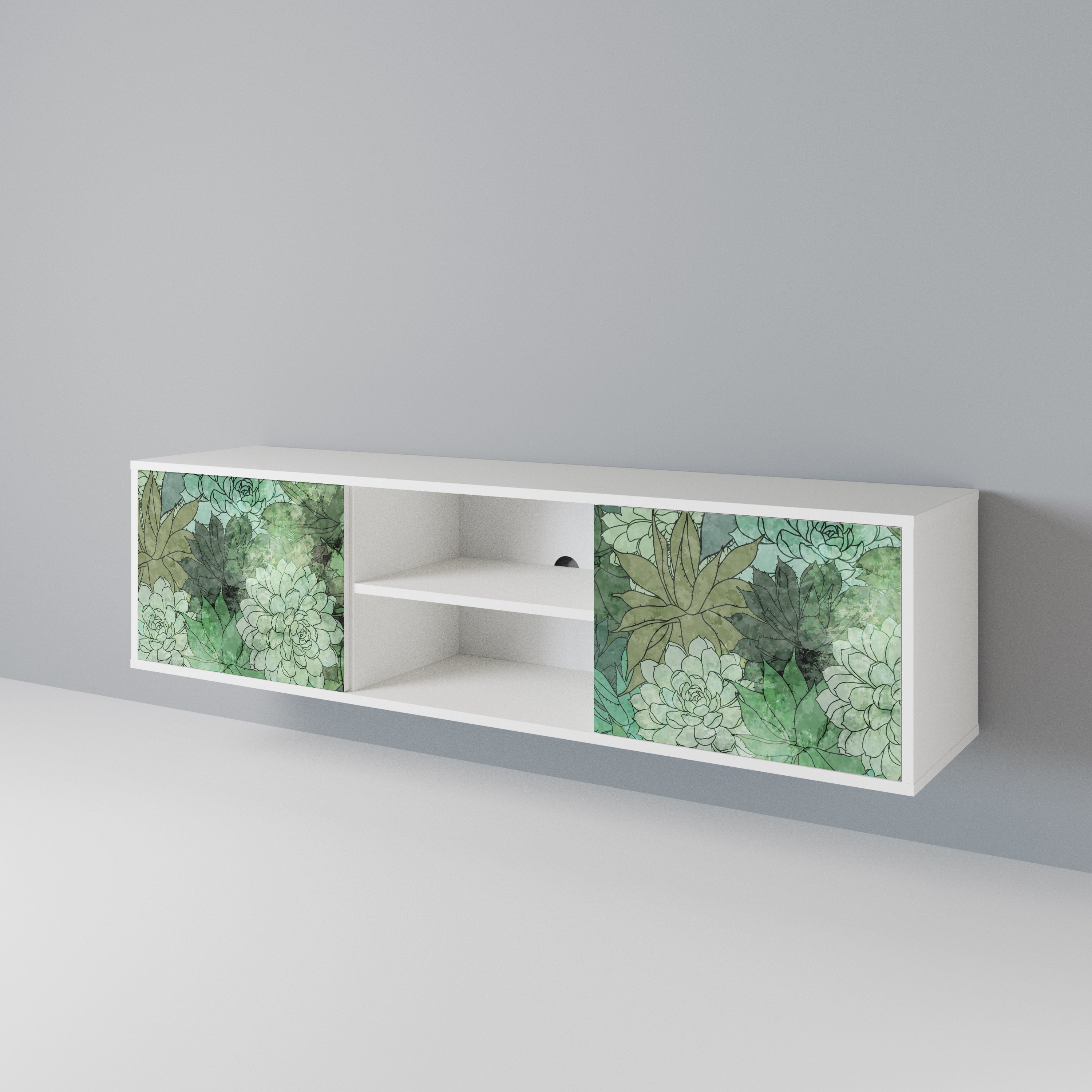 SUCCULENT CLUSTER 2-Door TV Cabinet