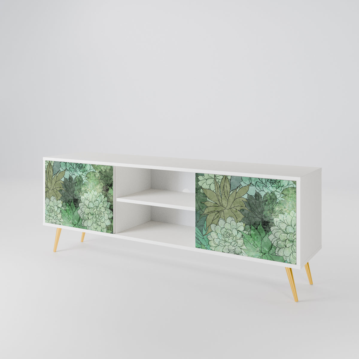 SUCCULENT CLUSTER 2-Door TV Cabinet