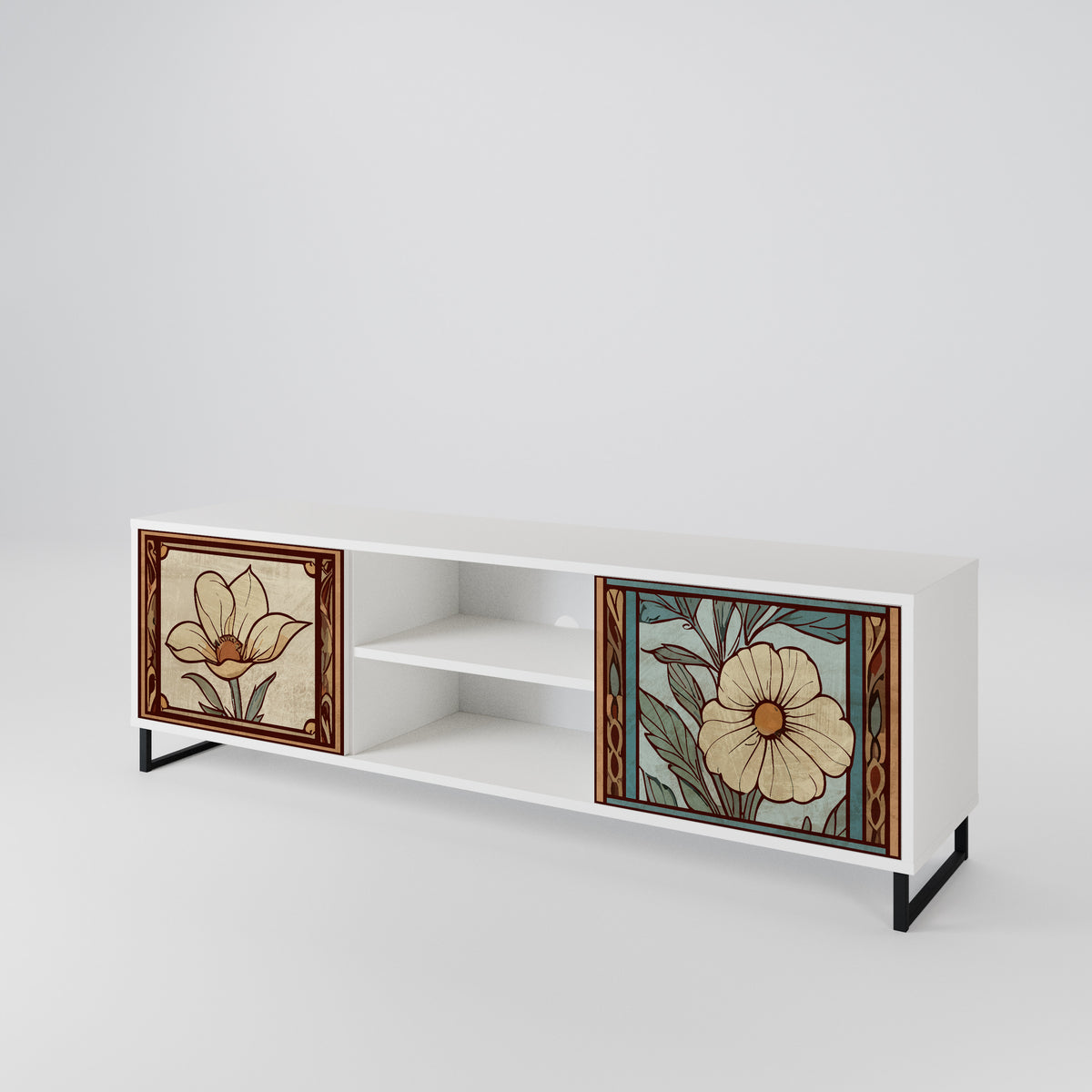 TIMELESS FLORA 2-Door TV Cabinet