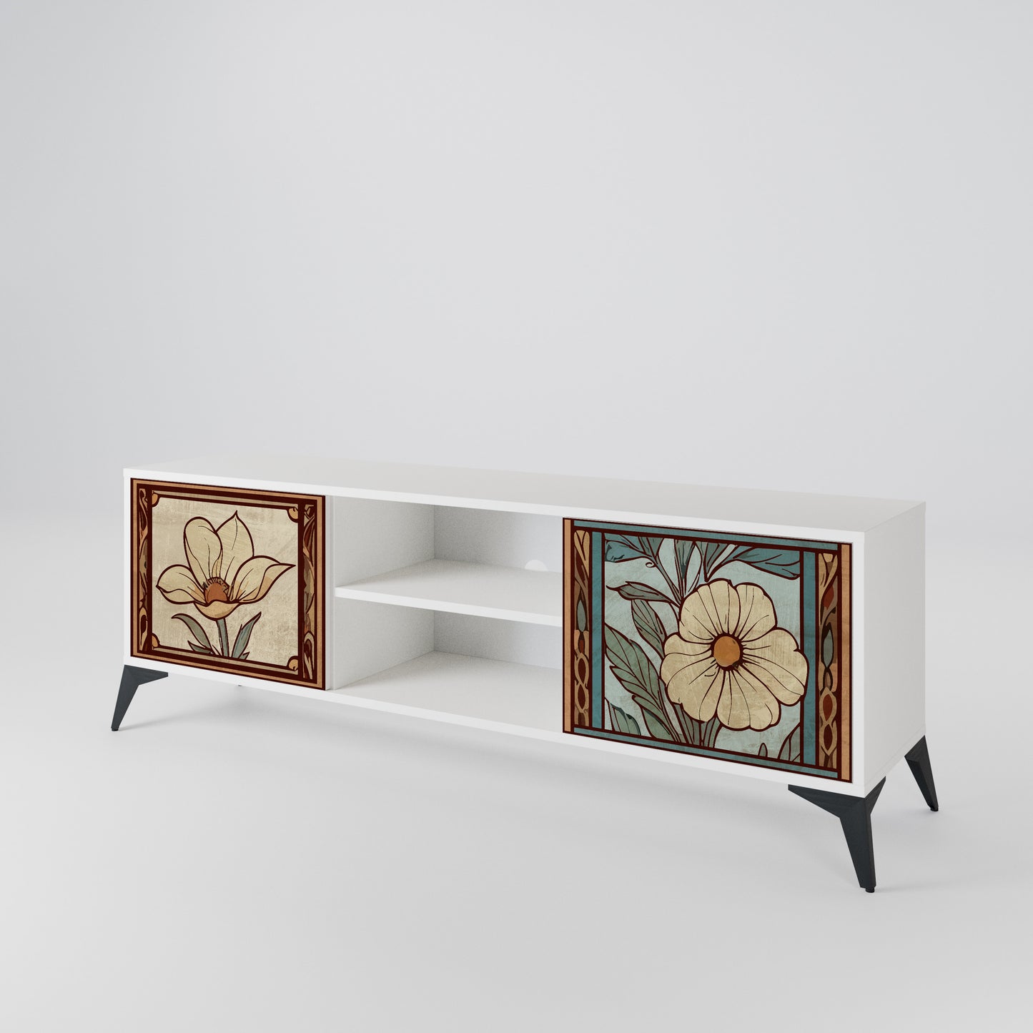 TIMELESS FLORA 2-Door TV Cabinet