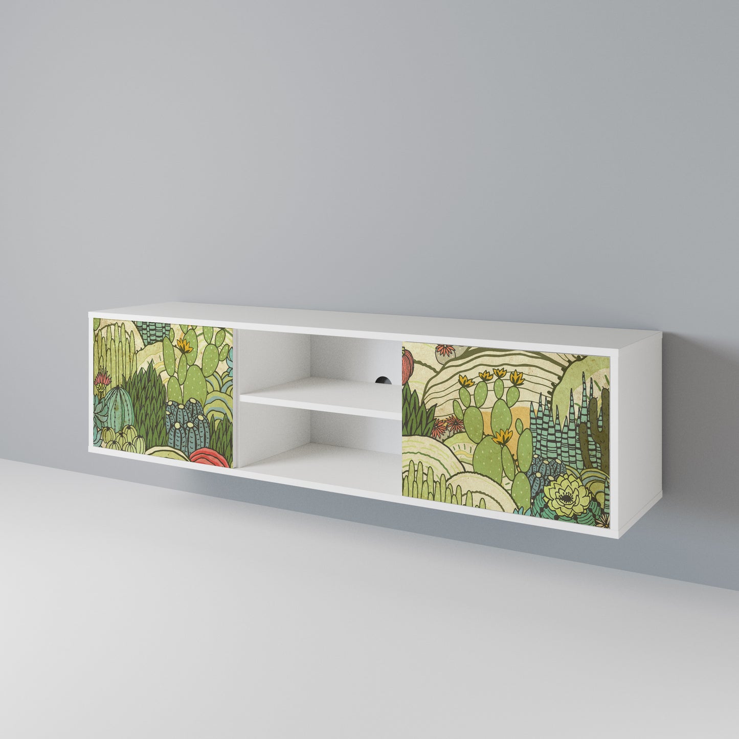 SUCCULENTS KALEIDOSCOPE 2-Door TV Cabinet
