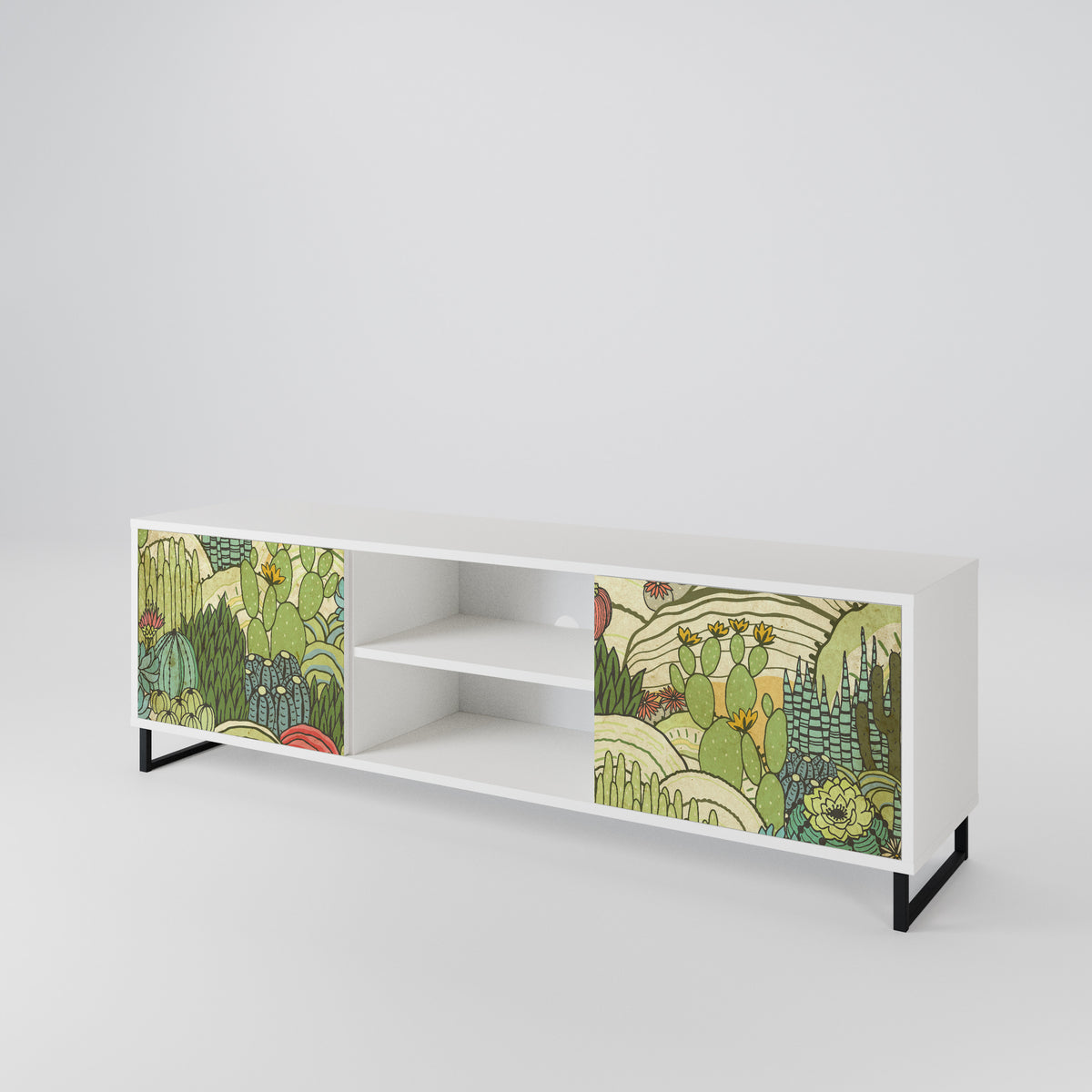 SUCCULENTS KALEIDOSCOPE 2-Door TV Cabinet