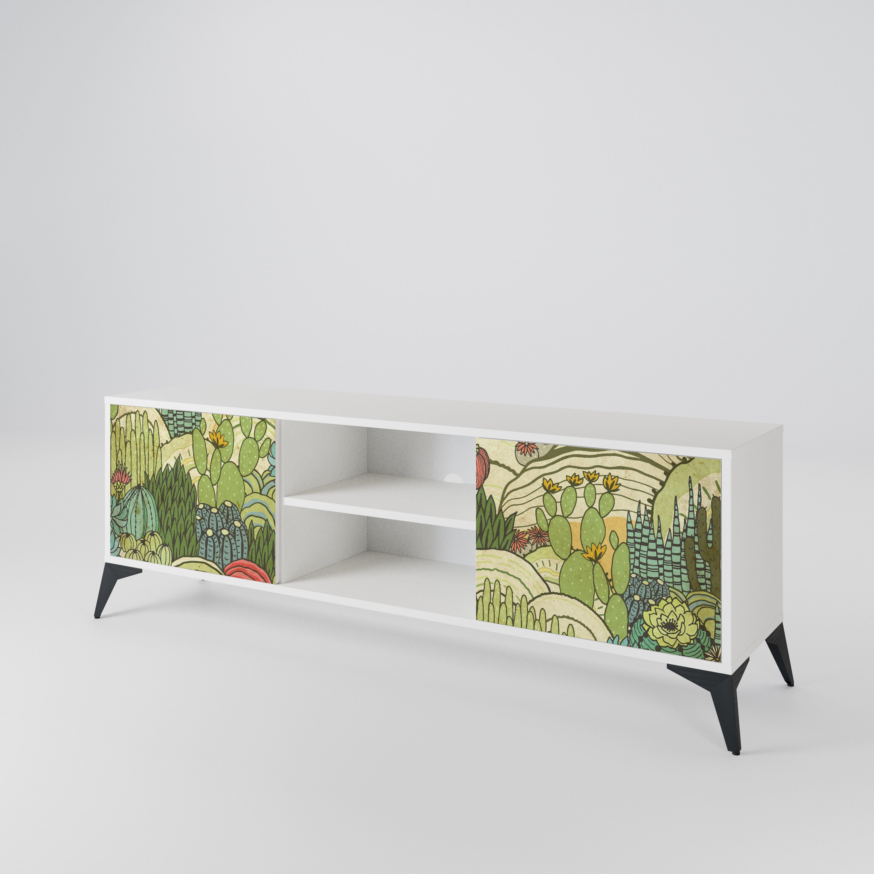 SUCCULENTS KALEIDOSCOPE 2-Door TV Cabinet