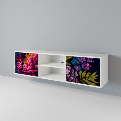 BLOOMING ELEGANCE 2-Door TV Cabinet