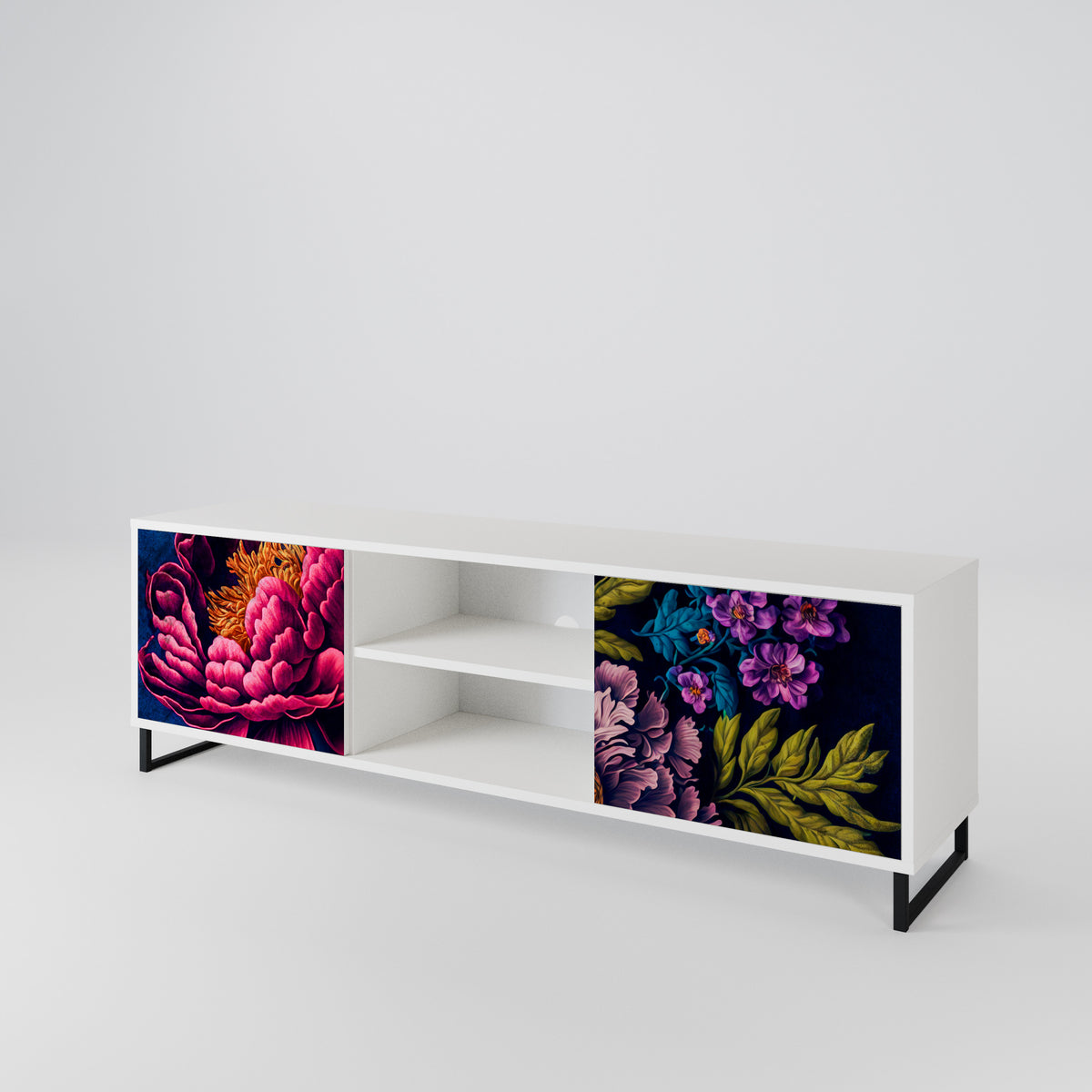 BLOOMING ELEGANCE 2-Door TV Cabinet