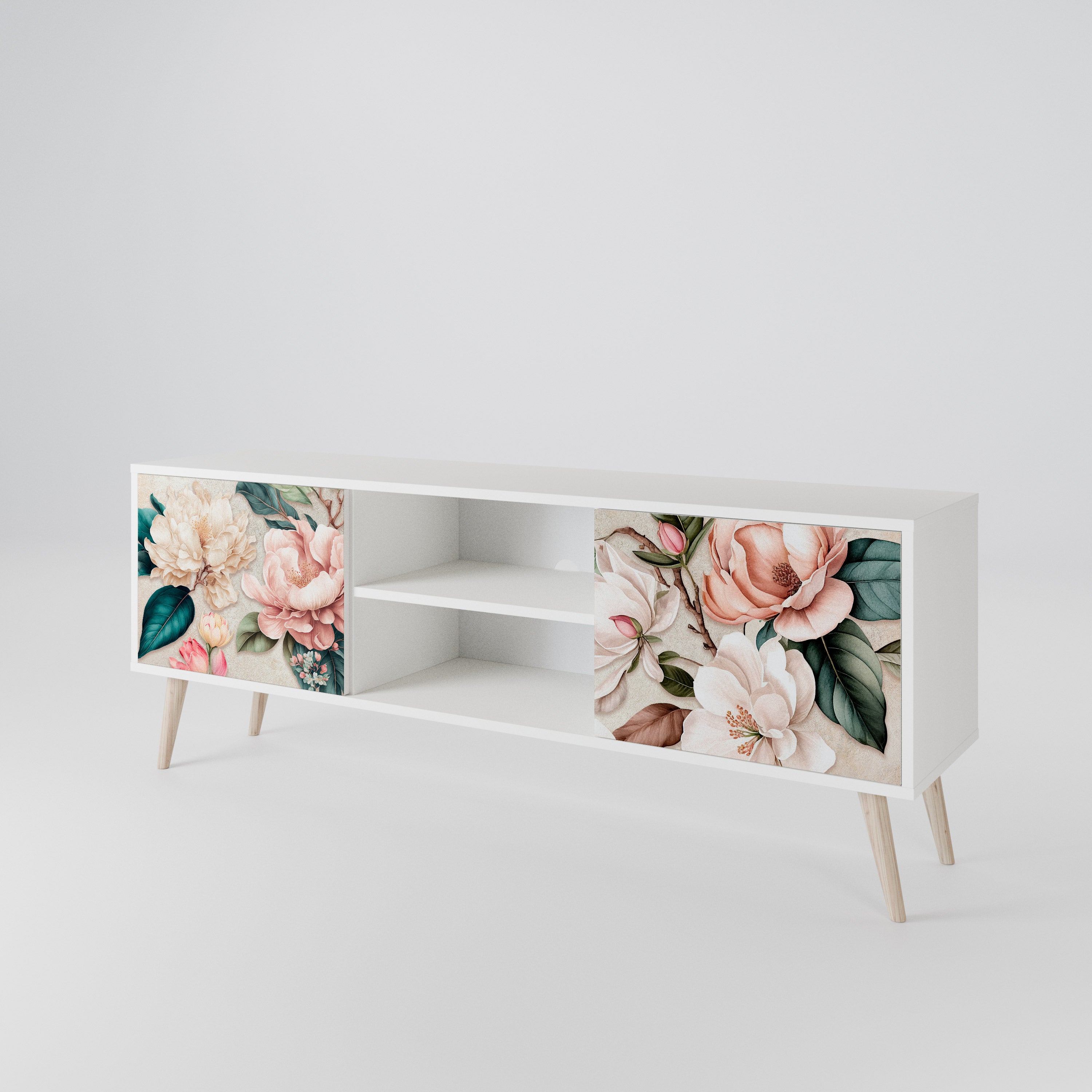 FLORAL GRACE 2-Door TV Cabinet