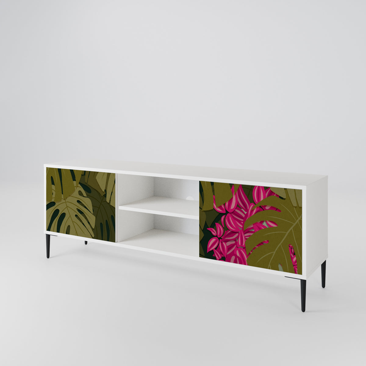 TROPICAL BEAUTY 2-Door TV Cabinet