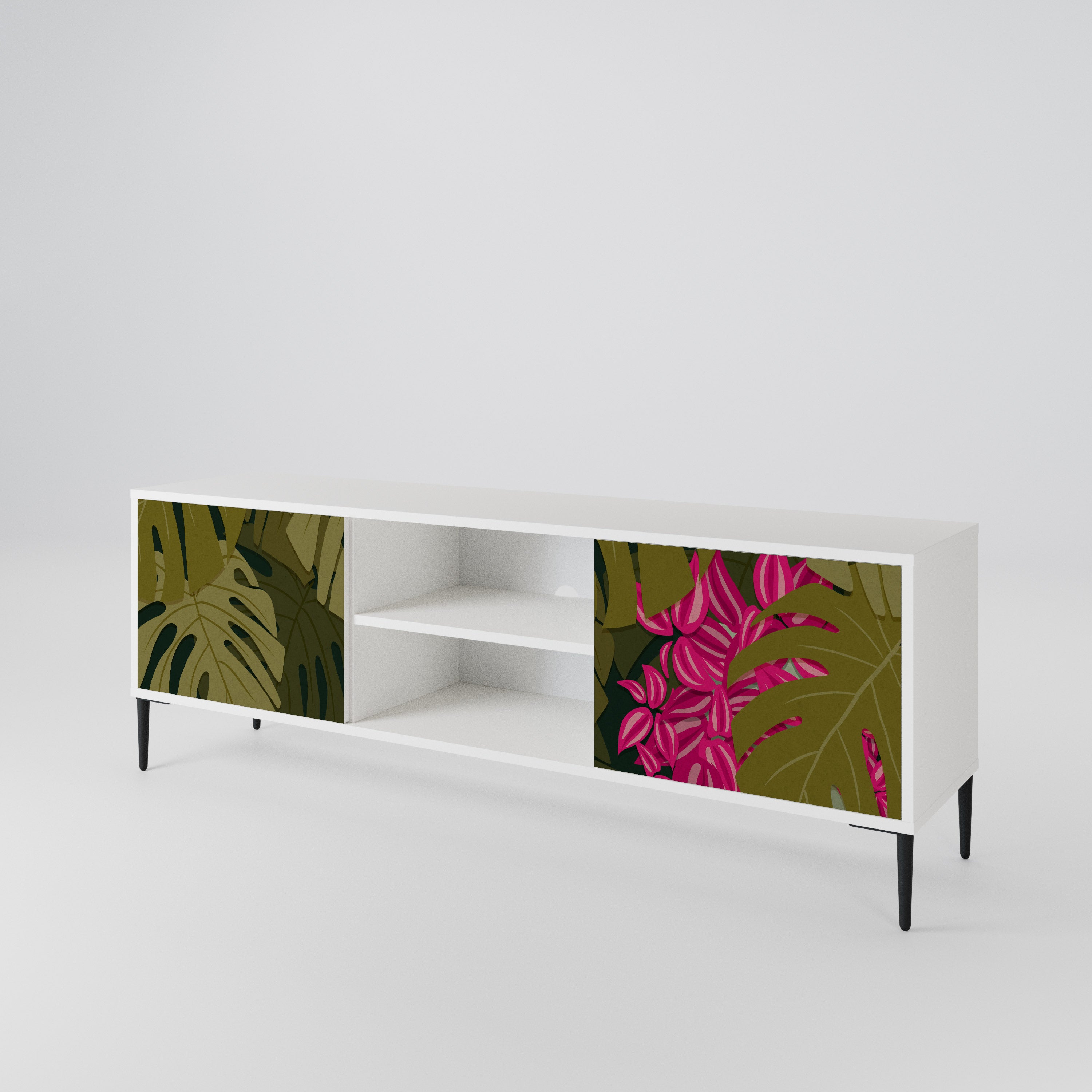 TROPICAL BEAUTY 2-Door TV Cabinet