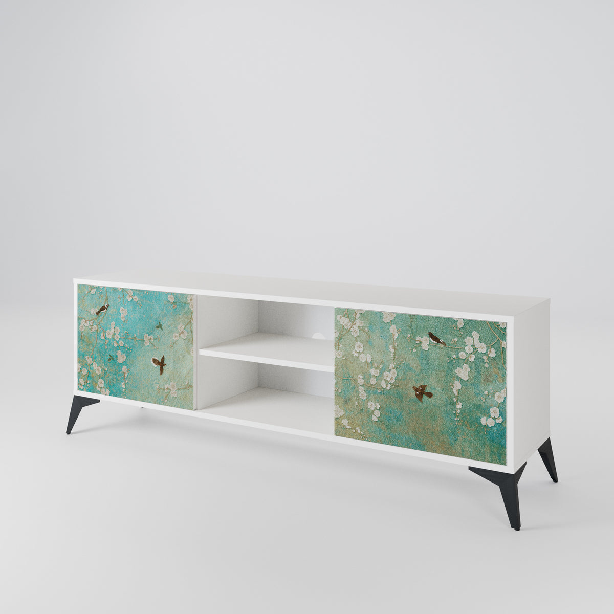 BLOOMING CHARM 2-Door TV Cabinet