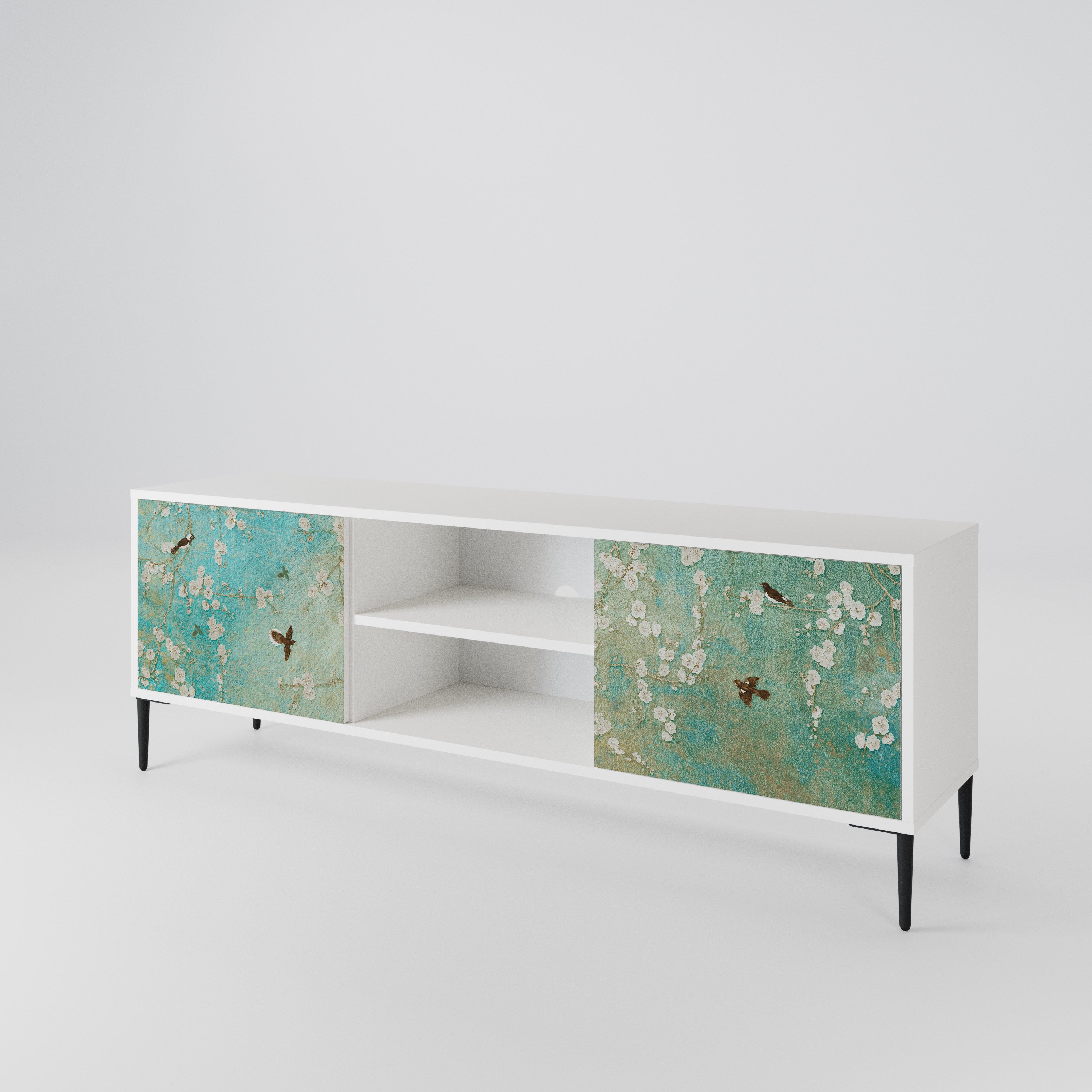 BLOOMING CHARM 2-Door TV Cabinet