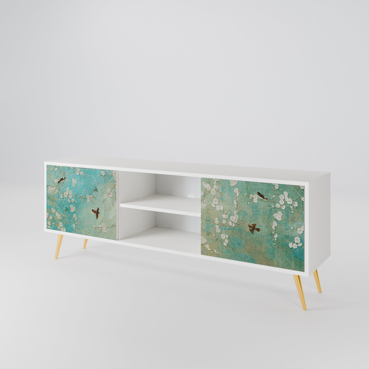 BLOOMING CHARM 2-Door TV Cabinet