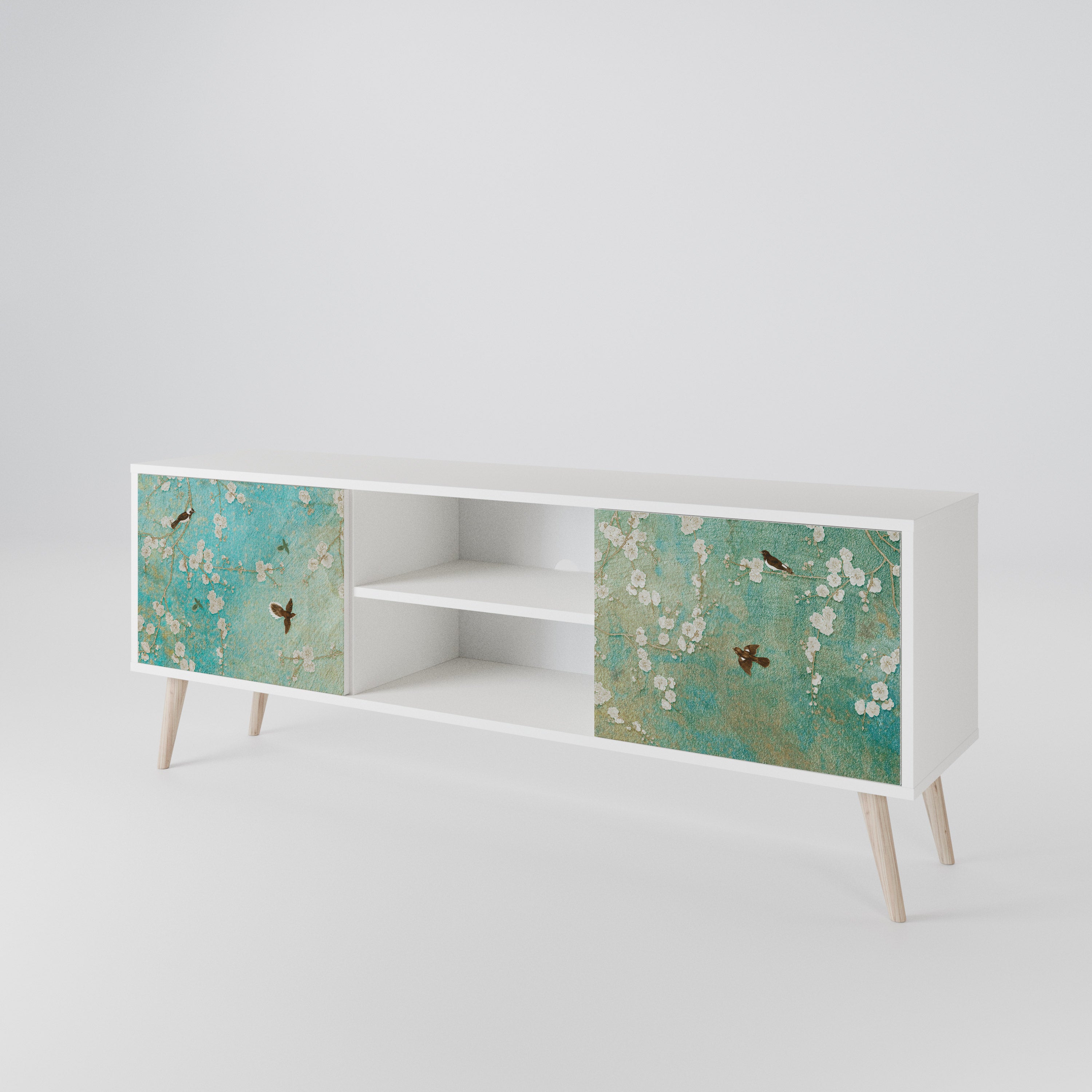 BLOOMING CHARM 2-Door TV Cabinet