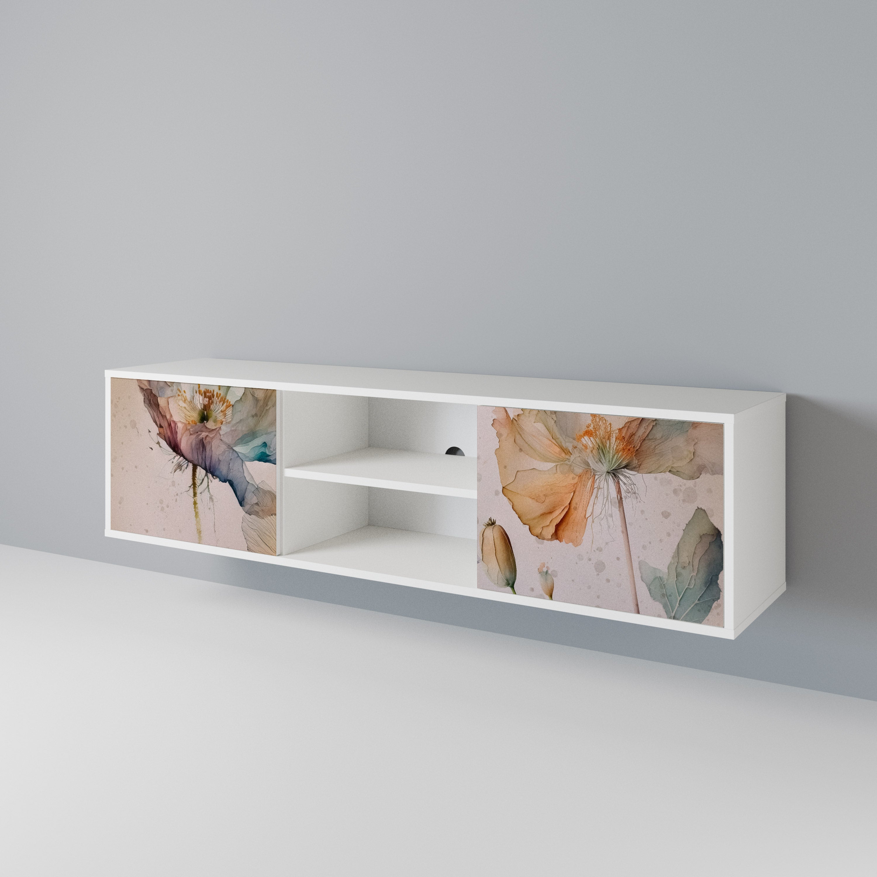 SOFTEN POPPY 2-Door TV Cabinet