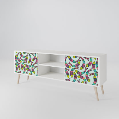INDIAN FISH 2-Door TV Cabinet