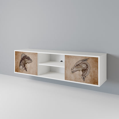 STEAMPUNK CLAN 2-Door TV Cabinet