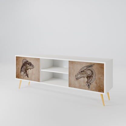 STEAMPUNK CLAN 2-Door TV Cabinet