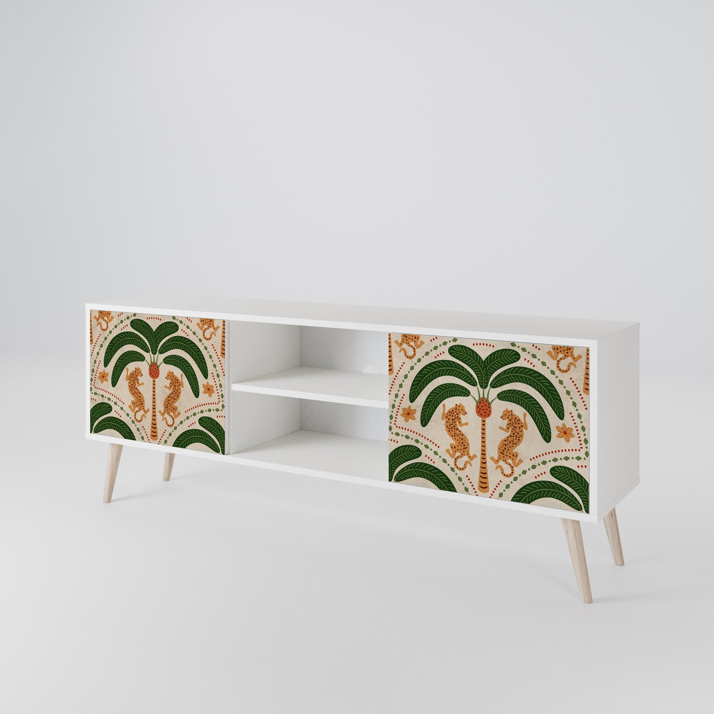 DANCING PREDATORS 2-Door TV Cabinet