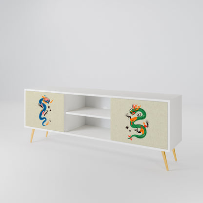 MYTHOLOGICAL CREATURES 2-Door TV Cabinet