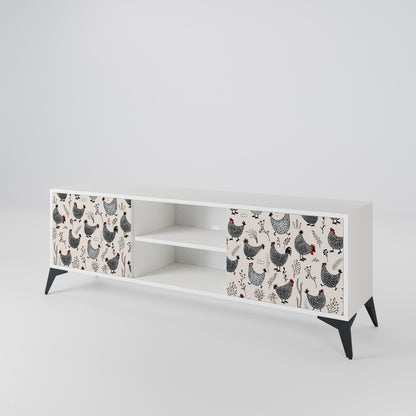 HAPPY HENS 2-Door TV Cabinet