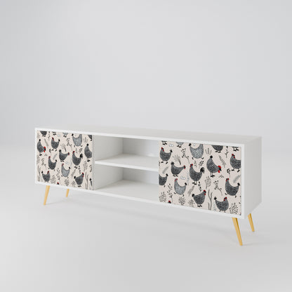 HAPPY HENS 2-Door TV Cabinet