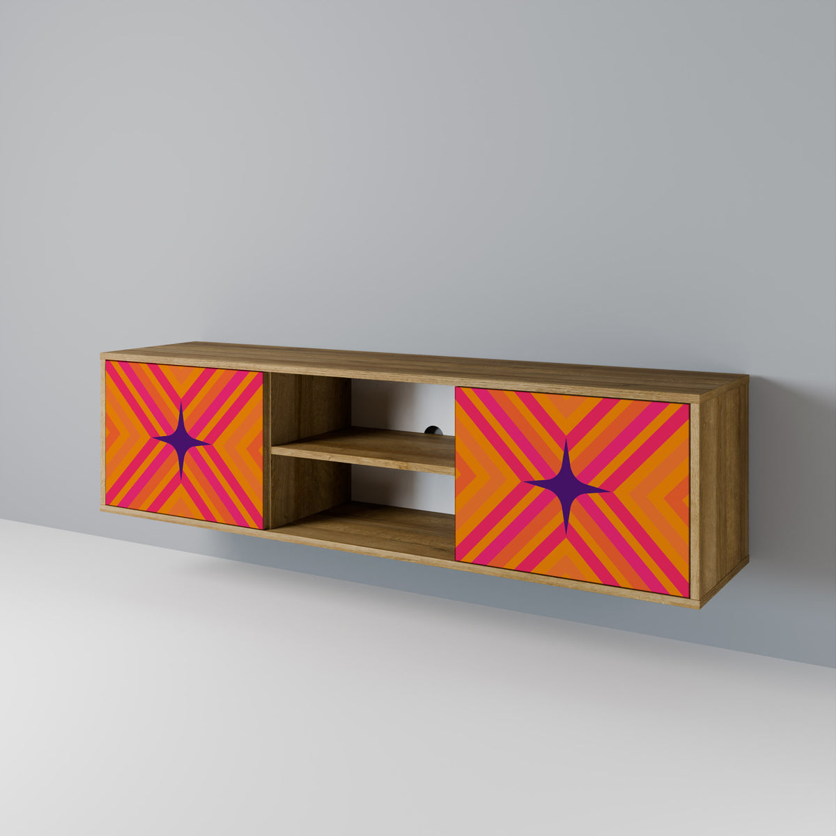 GEOMETRIC BRILLIANCE 2-Door TV Cabinet