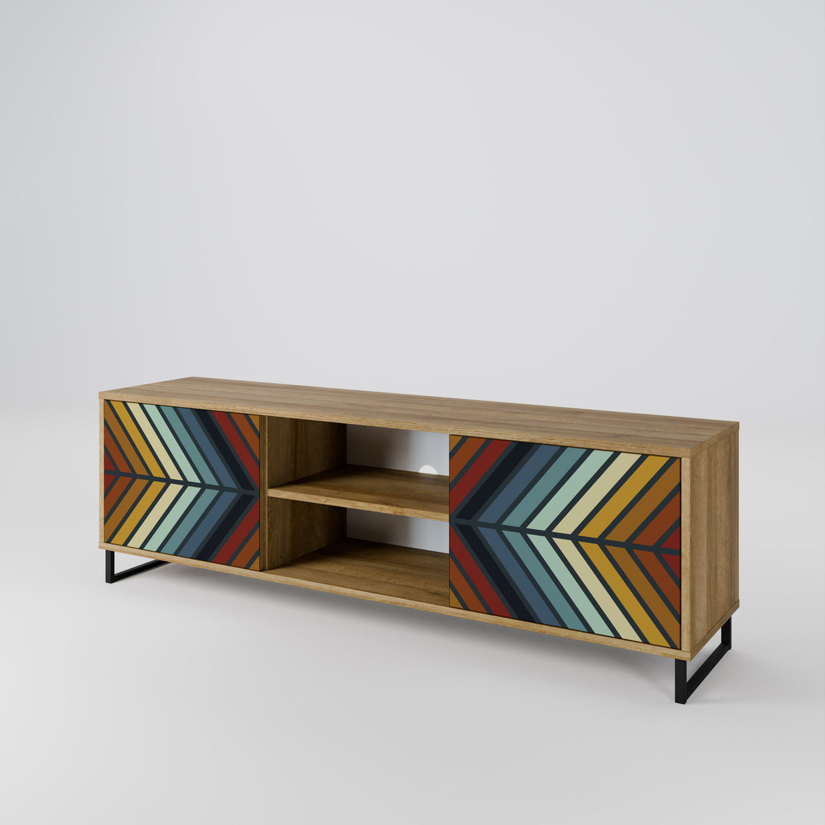 INDIGENOUS ZIGZAG 2-Door TV Cabinet