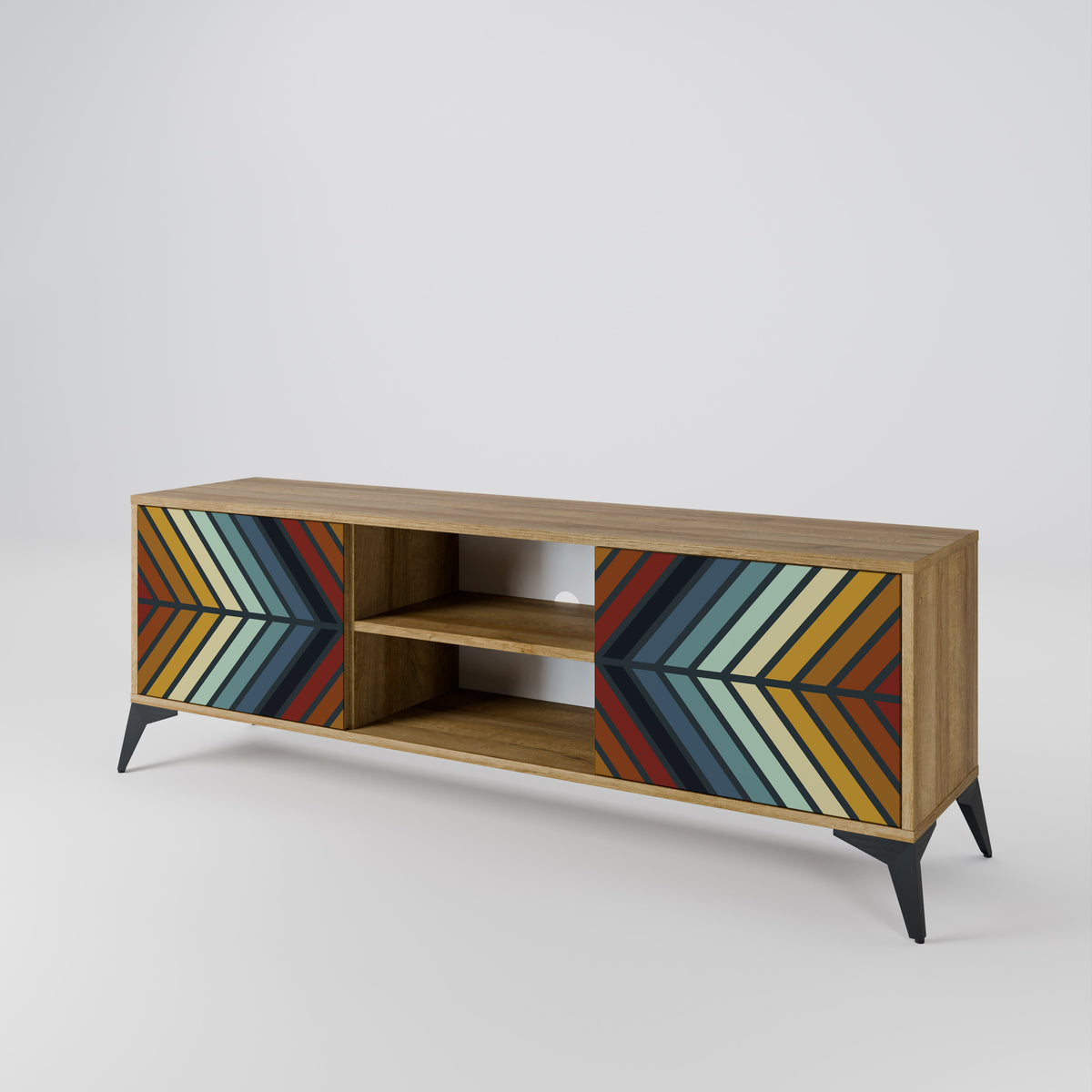 INDIGENOUS ZIGZAG 2-Door TV Cabinet