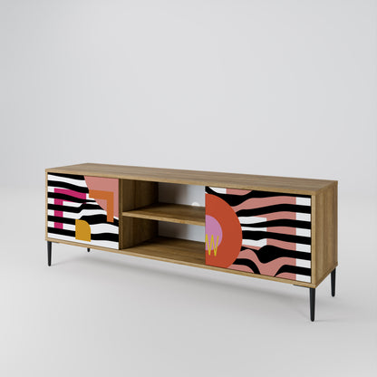 CHROMATIC ABSTRACT 2-Door TV Cabinet