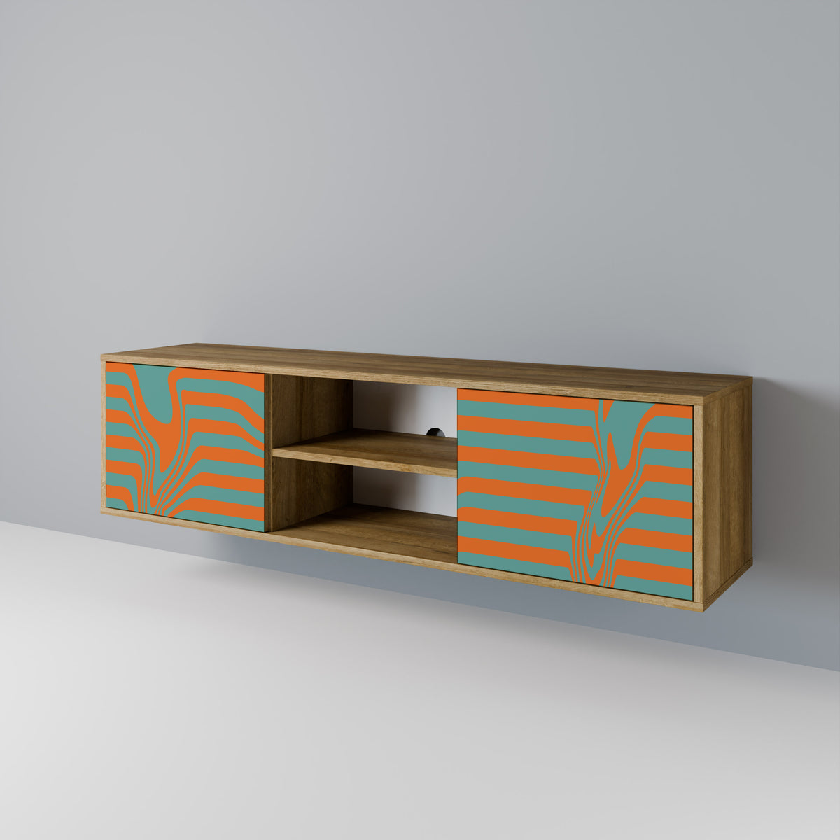 LINE COLLAPSE 2-Door TV Cabinet
