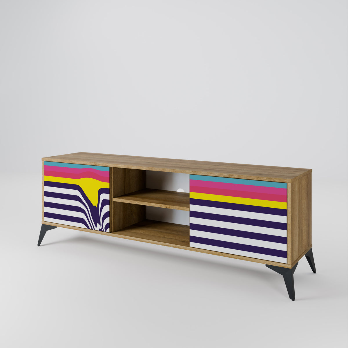 COLORFUL DIVERSION 2-Door TV Cabinet