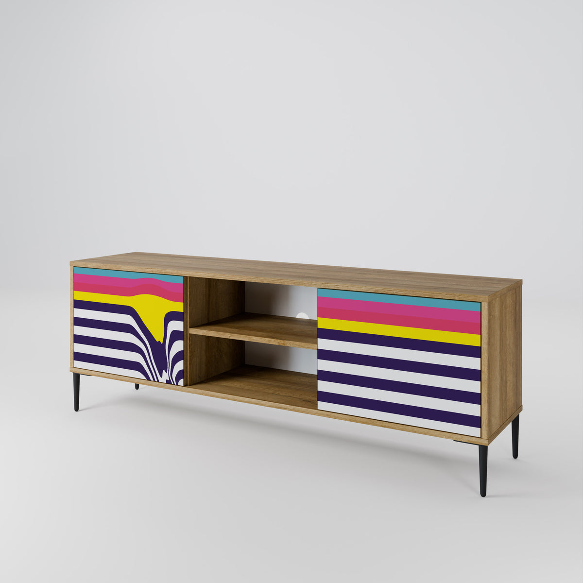 COLORFUL DIVERSION 2-Door TV Cabinet
