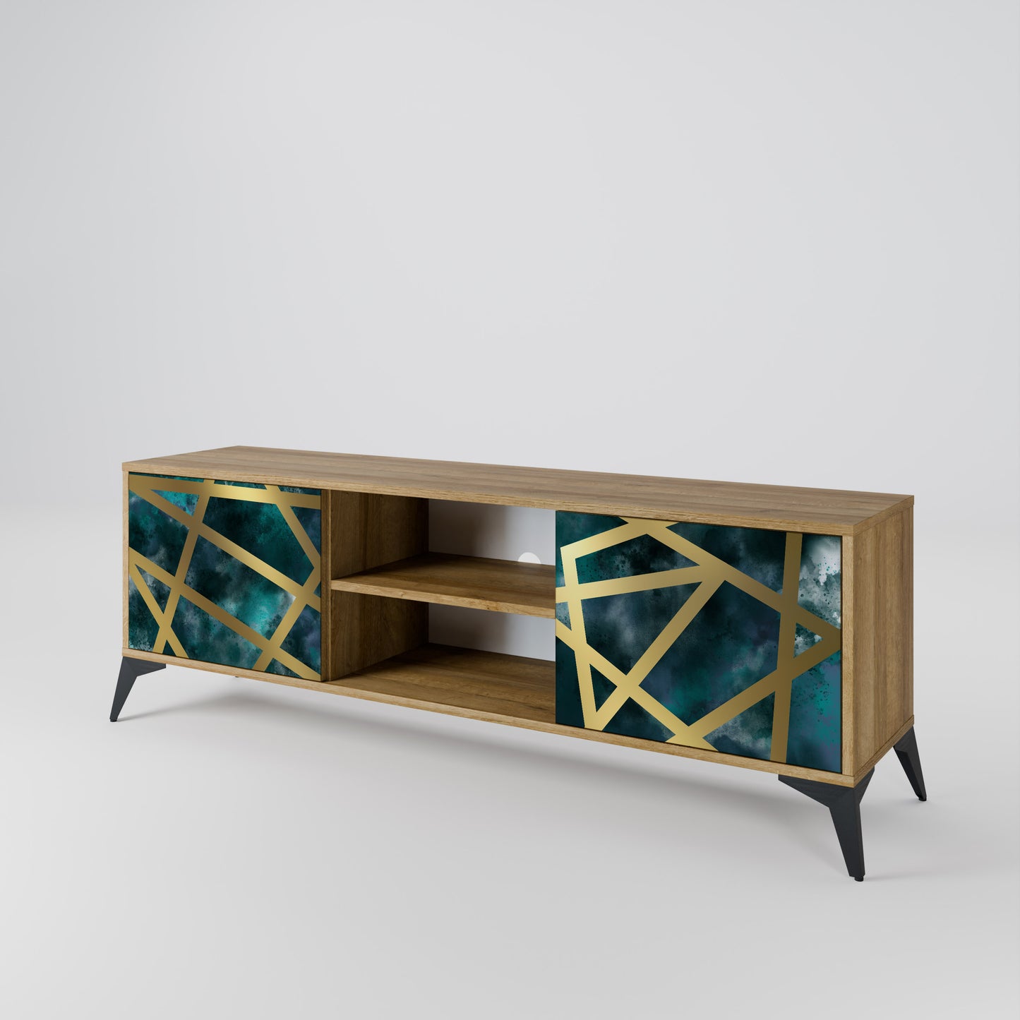 THE LABYRINTH OF GOLD 2-Door TV Cabinet