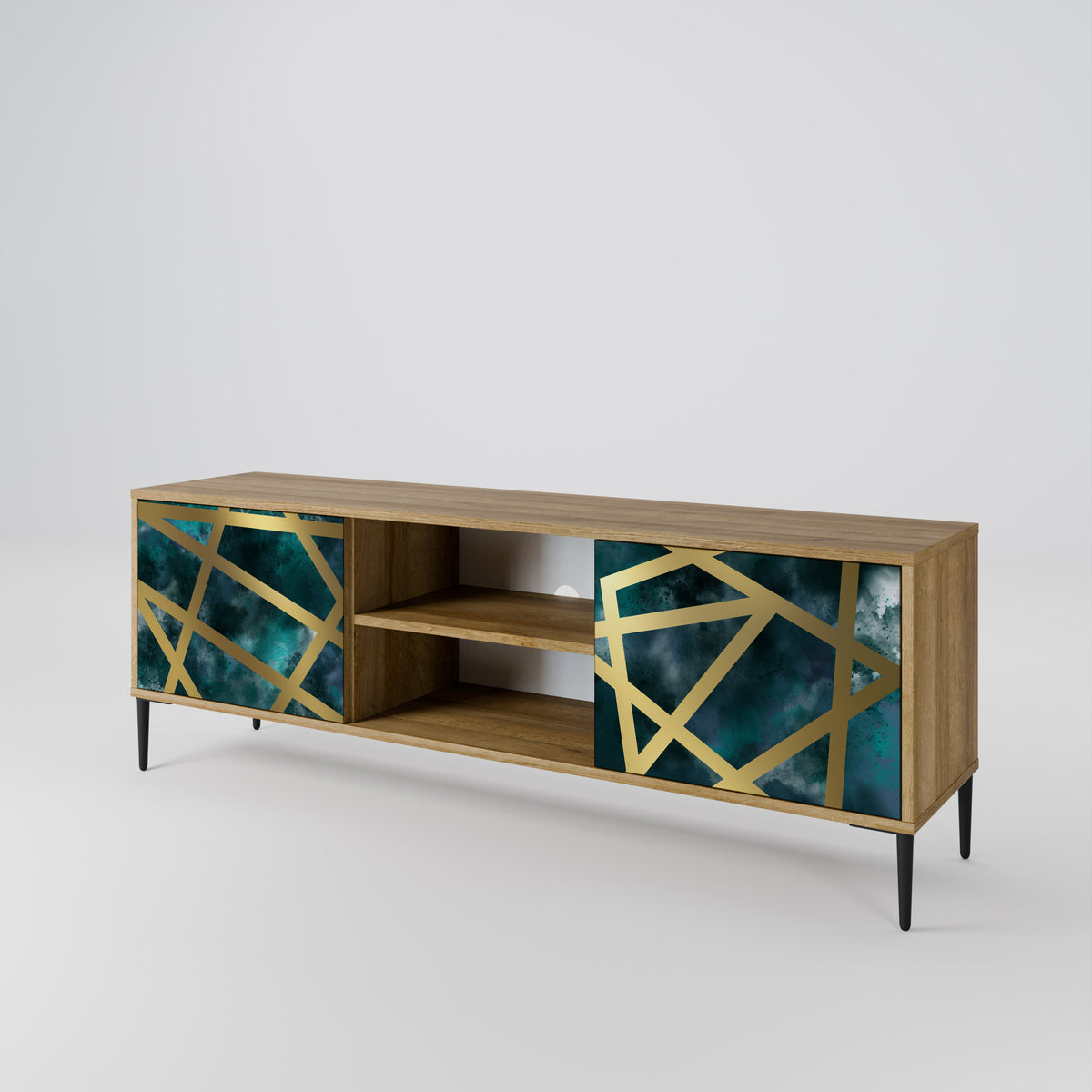 THE LABYRINTH OF GOLD 2-Door TV Cabinet