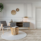 ILLUSIONARY LATTICE 2-Door TV Cabinet