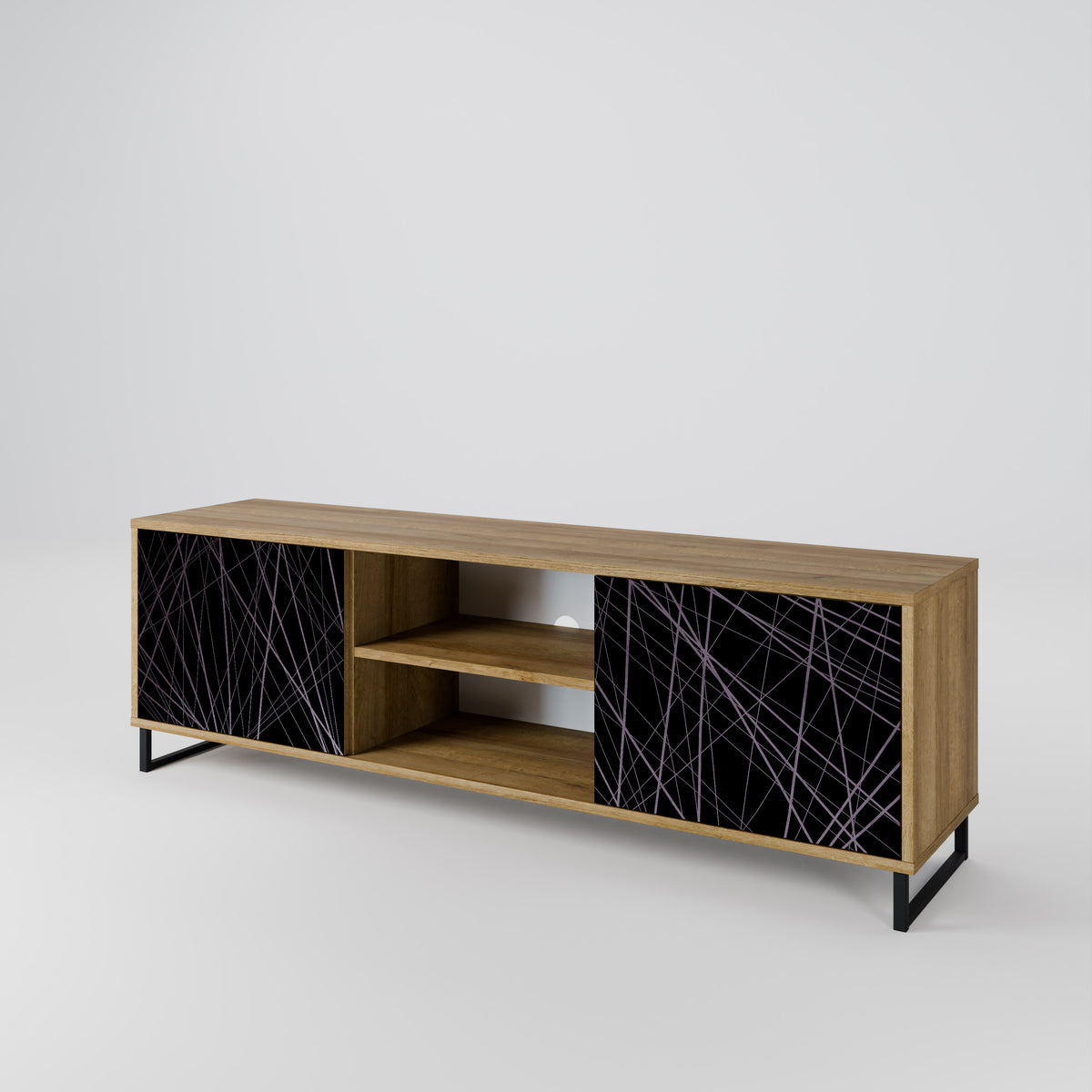 SHIMMER SPIDERGRAM 2-Door TV Cabinet