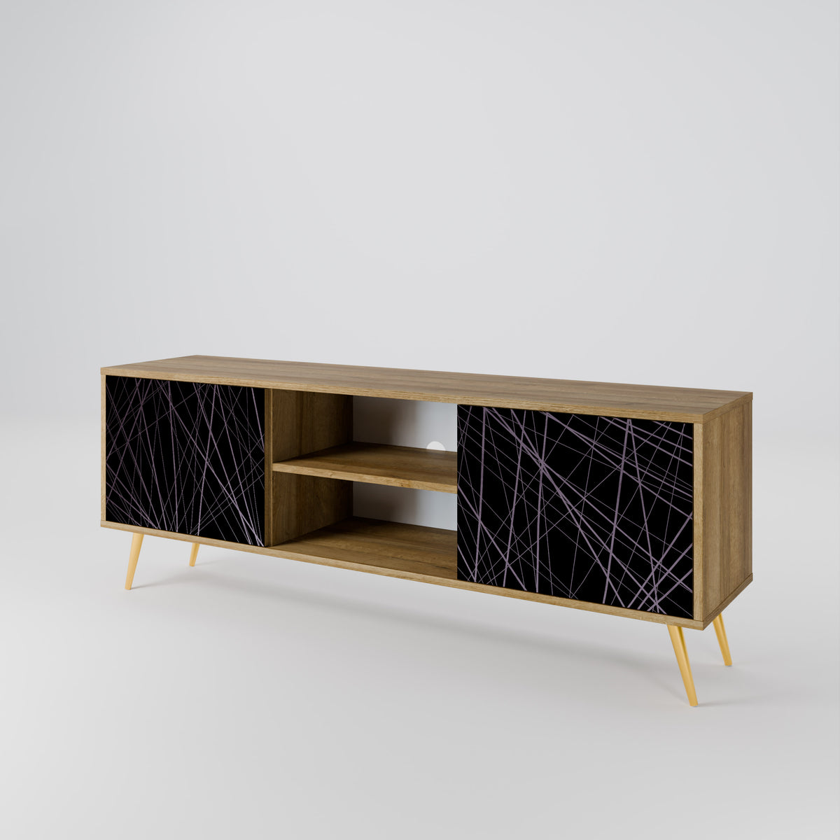 SHIMMER SPIDERGRAM 2-Door TV Cabinet