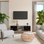 SHIMMER SPIDERGRAM 2-Door TV Cabinet