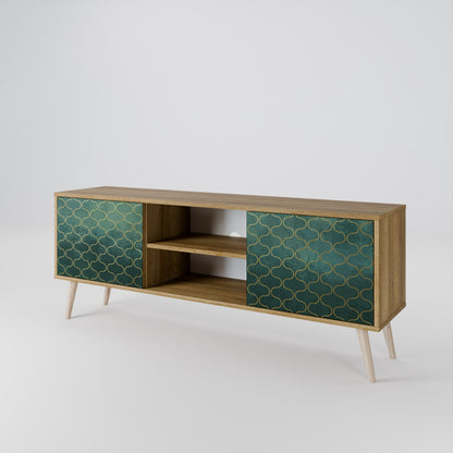 TESSELATED GREENERY 2-Door TV Cabinet
