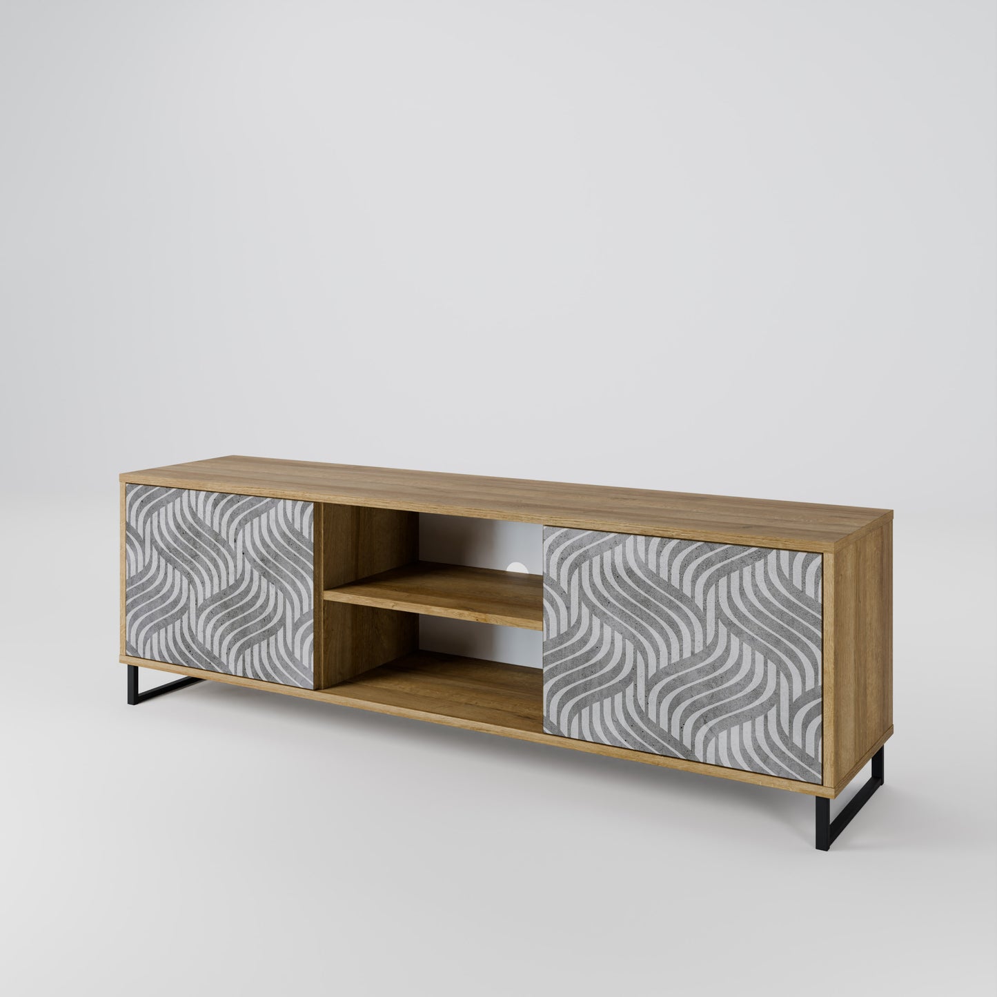 CONCRETE MOVEMENT 2-Door TV Cabinet