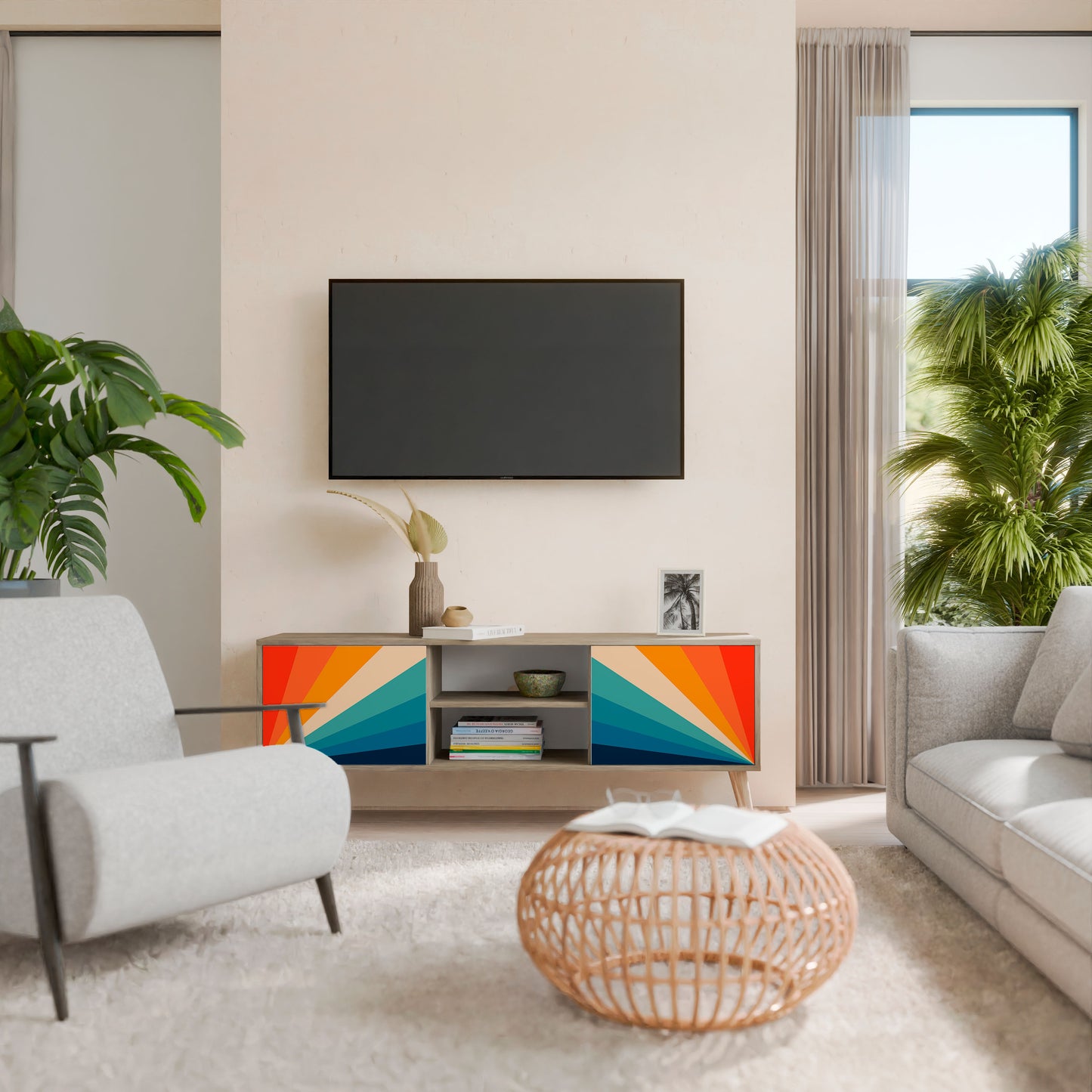 PRISM CONCUSSION 2-Door TV Cabinet