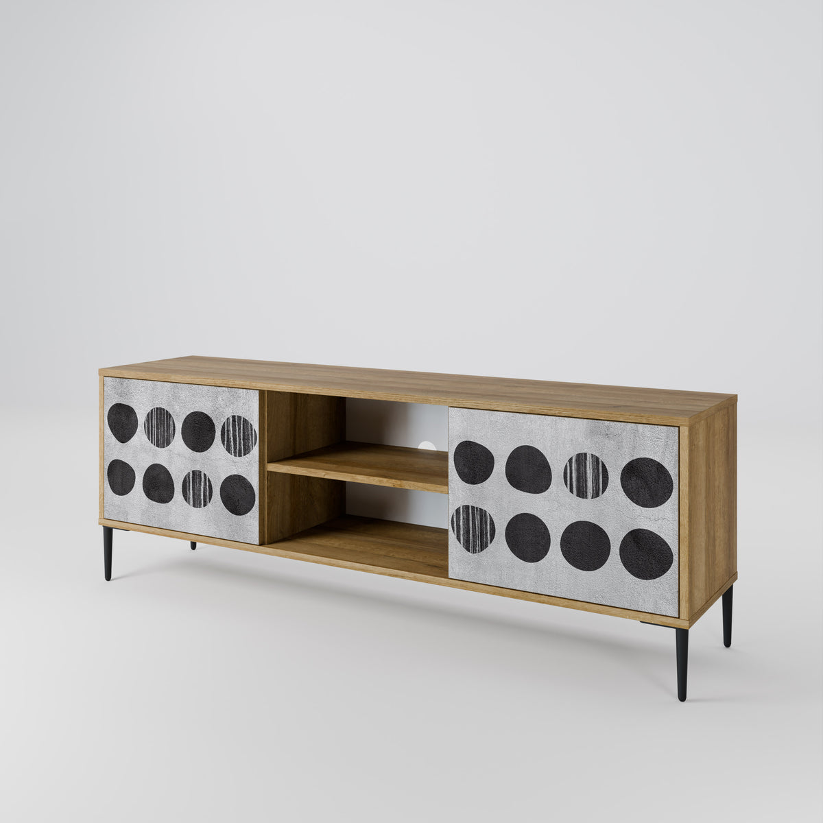 GHOSTLY GRADIENTS 2-Door TV Cabinet