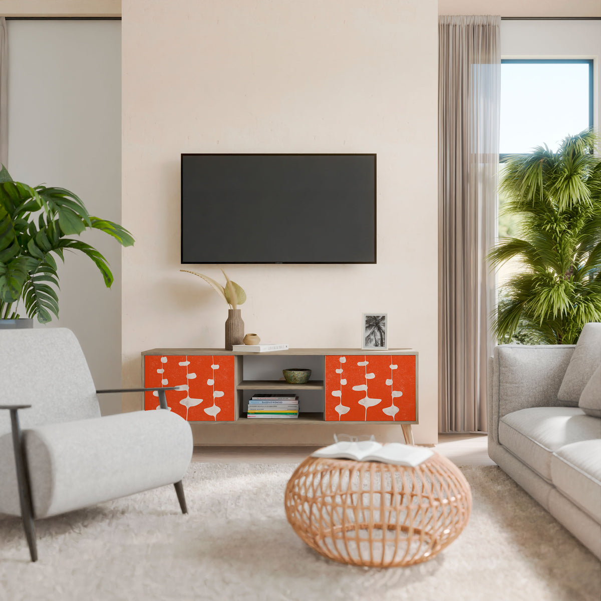 COURAGE MOLD 2-Door TV Cabinet